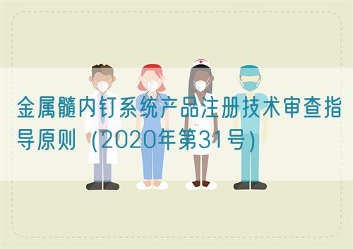 金屬髓內(nèi)釘系統(tǒng)產(chǎn)品注冊技術(shù)審查指導(dǎo)原則（2020年第31號）