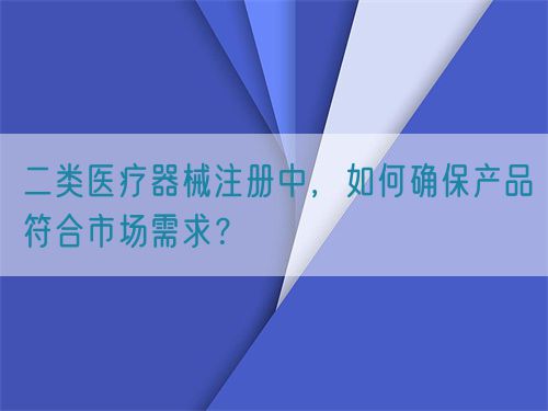二類醫(yī)療器械注冊中，如何確保產(chǎn)品符合市場需求？(圖1)